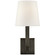 Sconces Single Candle by Visual Comfort Signature ( 268 | SL 2819BZ-L Square Tube ) 
