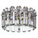 Flush Mounts Drum Shade by Visual Comfort Signature ( 268 | ARN 4124PN-CG Bonnington ) 