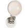 Sconces Single Glass by Visual Comfort Signature ( 268 | SL 2935PN-WG Boston ) 