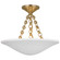 Semi-Flush Mts. Bowl Style by Visual Comfort Signature ( 268 | ARN 4425HAB-PW Mollino ) 