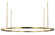 Large Chandeliers Ring/Halo by Visual Comfort Modern ( 182 | MDCH54027HAB Stagger ) 