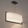 Linear/Island Drum Shade by W.A.C. Lighting ( 34 | PD-33331-BK Park Avenue ) 