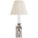Sconces Single Candle by Visual Comfort Signature ( 268 | S 2210PN-L FRENCH LIBRARY3 ) 