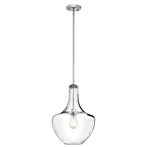 Pendants Glass Down by Kichler ( 12 | 42046CH Everly ) 