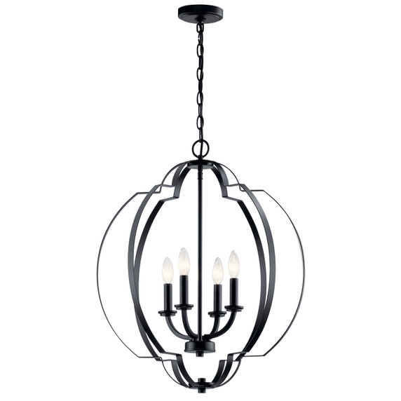 Foyer/Hall Lanterns Open Frame by Kichler ( 12 | 42138BK Voleta ) 