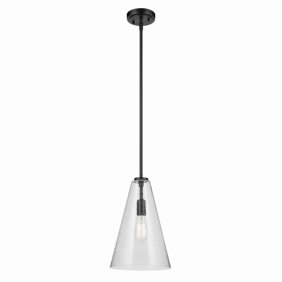 Pendants Glass Down by Kichler ( 12 | 42199BKCS Everly ) 