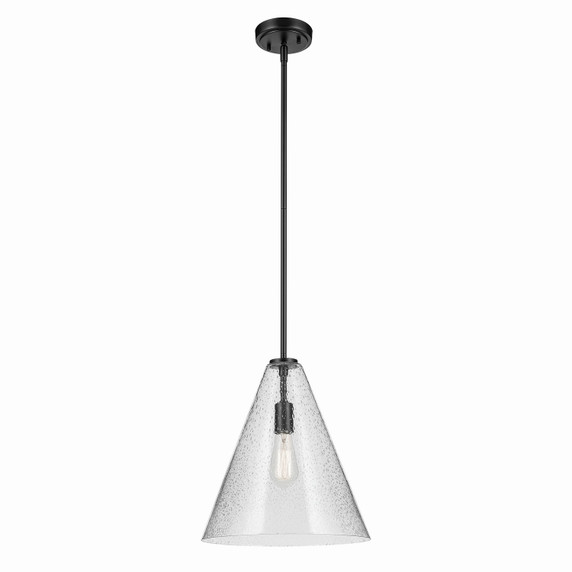 Pendants Glass Down by Kichler ( 12 | 42200BKCS Everly ) 