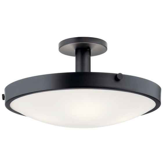 Semi-Flush Mts. Bowl Style by Kichler ( 12 | 42246BK Lytham ) 