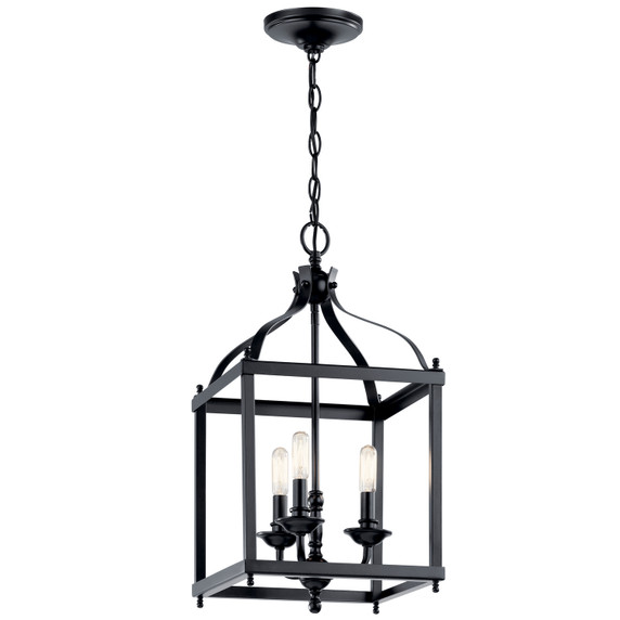 Foyer/Hall Lanterns Open Frame by Kichler ( 12 | 42566BK Larkin ) 