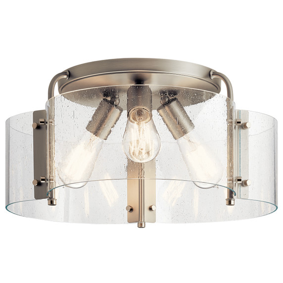 Flush Mounts Cage Style by Kichler ( 12 | 42955NI Thoreau ) 