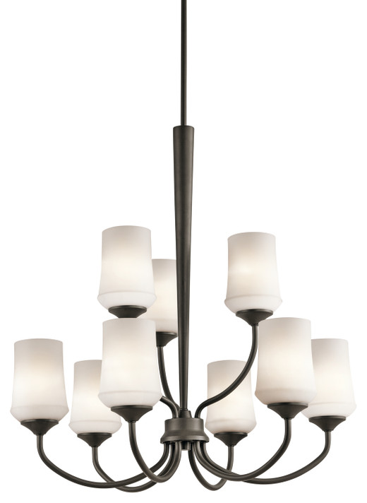 Mid. Chandeliers Glass Up by Kichler ( 12 | 43666OZ Aubrey ) 