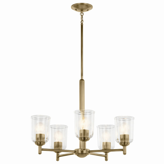 Mid. Chandeliers Glass Up by Kichler ( 12 | 43671NBRCLR Shailene ) 