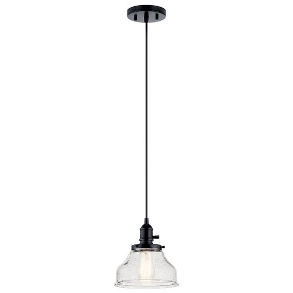 Mini Pendants Glass Down by Kichler ( 12 | 43850BK Avery ) 