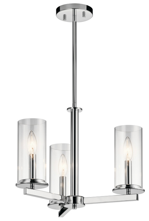 Mini Chandeliers Glass Shade by Kichler ( 12 | 43997CH Crosby ) 