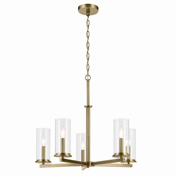 Mid. Chandeliers Glass Up by Kichler ( 12 | 43999NBR Crosby ) 