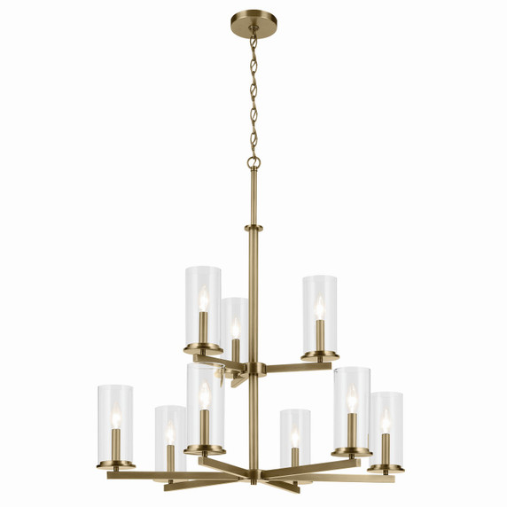 Mid. Chandeliers Glass Up by Kichler ( 12 | 44014NBR Crosby ) 