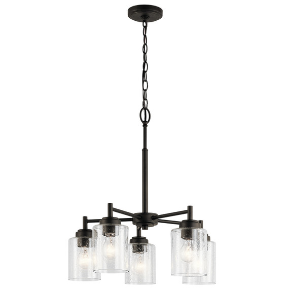 Mid. Chandeliers Glass Down by Kichler ( 12 | 44030OZ Winslow ) 