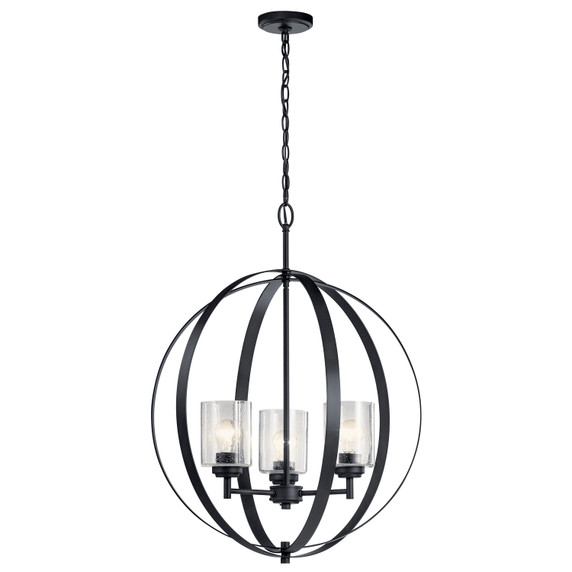 Mid. Chandeliers Glass Up by Kichler ( 12 | 44034BK Winslow ) 
