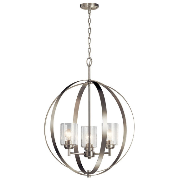 Mid. Chandeliers Glass Up by Kichler ( 12 | 44034NI Winslow ) 