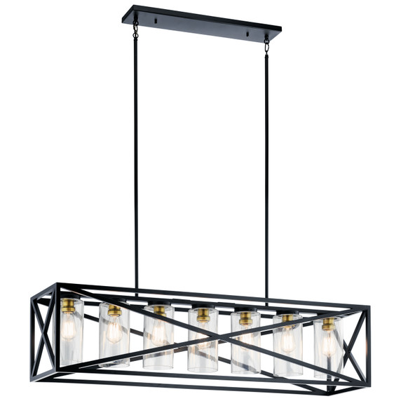 Linear/Island 4 Light + by Kichler ( 12 | 44082BK Moorgate ) 