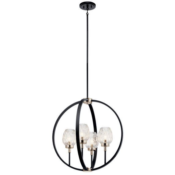 Mid. Chandeliers Sphere by Kichler ( 12 | 44239BK Moyra ) 