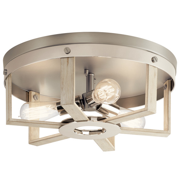 Flush Mounts Cage Style by Kichler ( 12 | 44293WWW Peyton ) 