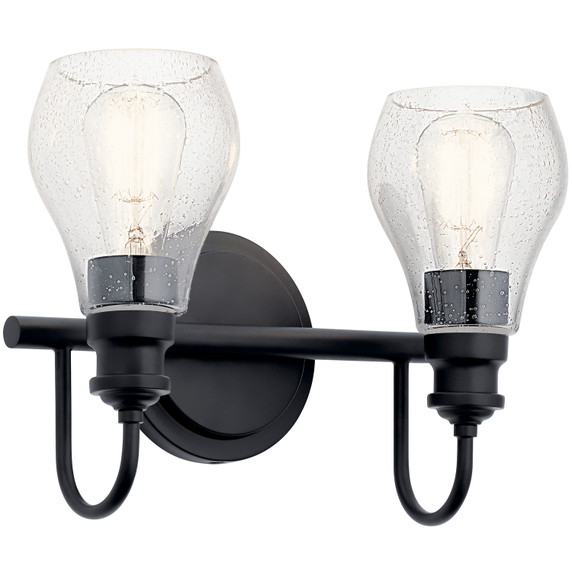 Bathroom Fixtures Two Lights by Kichler ( 12 | 45391BK Greenbrier ) 