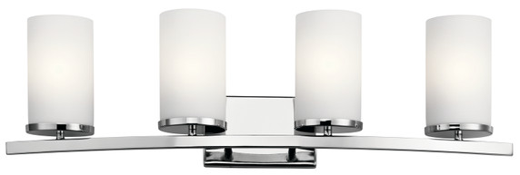 Bathroom Fixtures Four Lights by Kichler ( 12 | 45498CH Crosby ) 