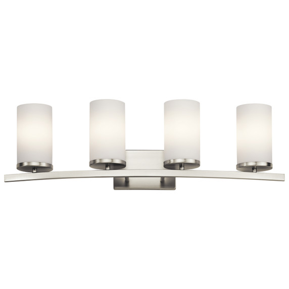 Bathroom Fixtures Four Lights by Kichler ( 12 | 45498NI Crosby ) 