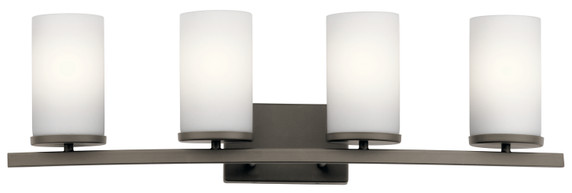 Bathroom Fixtures Four Lights by Kichler ( 12 | 45498OZ Crosby ) 
