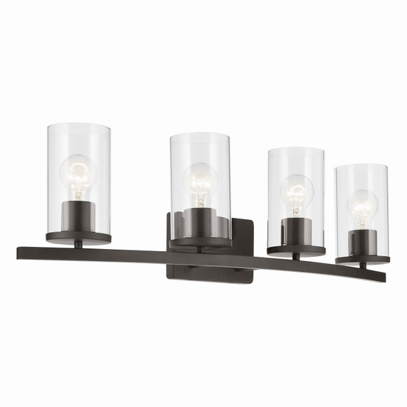 Bathroom Fixtures Four Lights by Kichler ( 12 | 45498OZCLR Crosby ) 