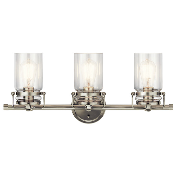 Bathroom Fixtures Three Lights by Kichler ( 12 | 45689NI Brinley ) 