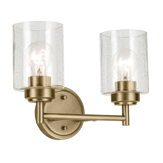 Bathroom Fixtures Two Lights by Kichler ( 12 | 45885NBR Winslow ) 