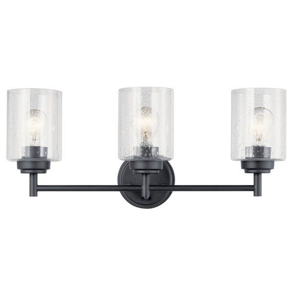 Bathroom Fixtures Three Lights by Kichler ( 12 | 45886BK Winslow ) 