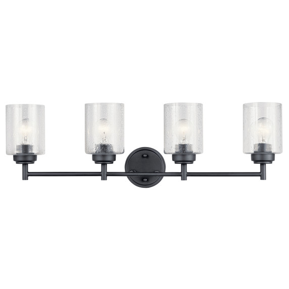 Bathroom Fixtures Four Lights by Kichler ( 12 | 45887BK Winslow ) 