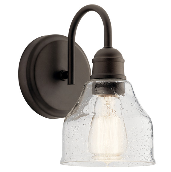 Sconces Single Glass by Kichler ( 12 | 45971OZ Avery ) 