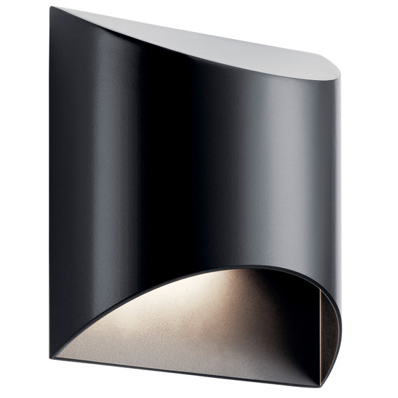 Exterior Wall Mt./Flush by Kichler ( 12 | 49278BKLED Wesley ) 