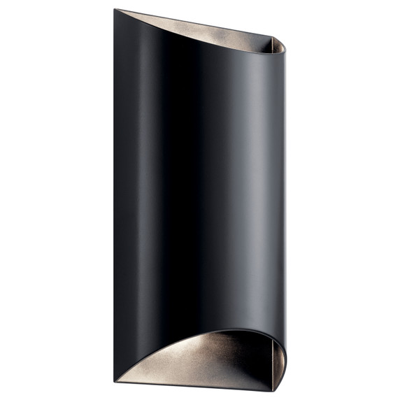 Exterior Wall Mt./Flush by Kichler ( 12 | 49279BKLED Wesley ) 
