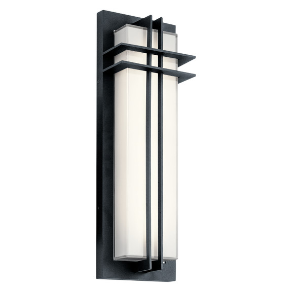Exterior Wall Mt./Flush by Kichler ( 12 | 49298BKTLED Manhattan ) 