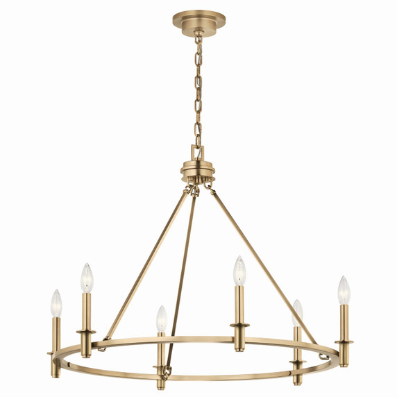 Mid. Chandeliers Candle by Kichler ( 12 | 52705CPZ Carrick ) 