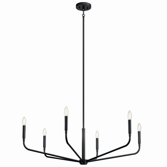 Large Chandeliers Candle by Kichler ( 12 | 52719BK Madden ) 