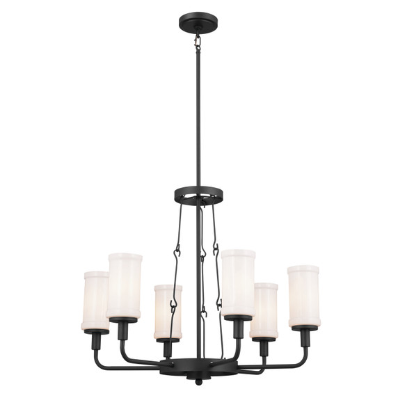 Mid. Chandeliers Glass Up by Kichler ( 12 | 52451BKT Vetivene ) 