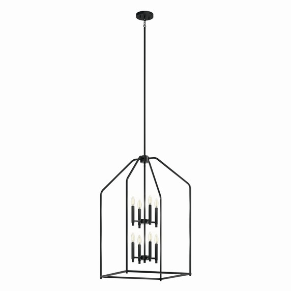 Foyer/Hall Lanterns Open Frame by Kichler ( 12 | 52723BK Madden ) 