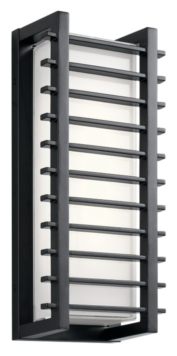 Exterior Wall Mt./Flush by Kichler ( 12 | 49785BKLED Rockbridge ) 
