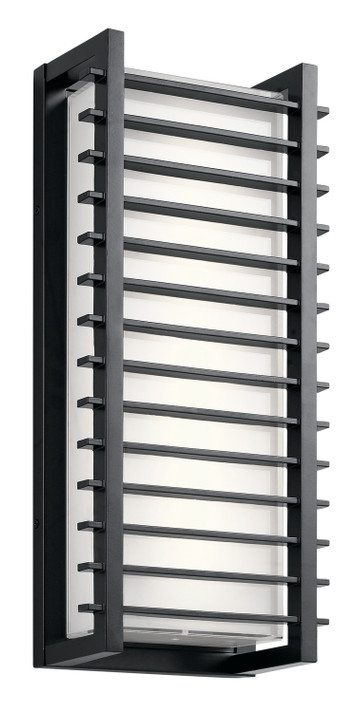 Exterior Wall Mt./Flush by Kichler ( 12 | 49786BKLED Rockbridge ) 