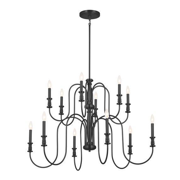 Mid. Chandeliers Candle by Kichler ( 12 | 52472BK Karthe ) 