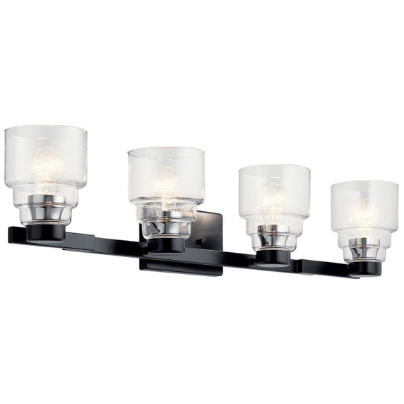 Bathroom Fixtures Four Lights by Kichler ( 12 | 55013BK Vionnet ) 