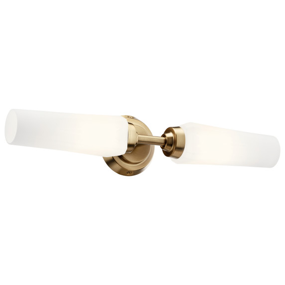 Sconces Double Glass by Kichler ( 12 | 55074CPZ Truby ) 