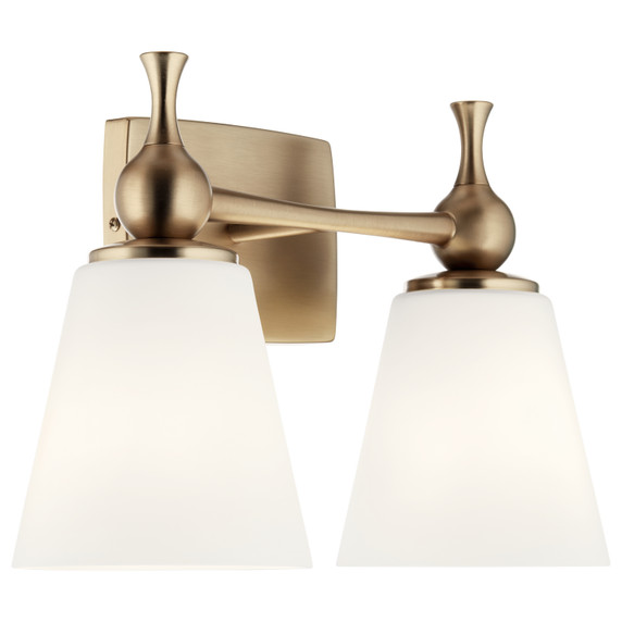 Bathroom Fixtures Two Lights by Kichler ( 12 | 55091CPZ Cosabella ) 