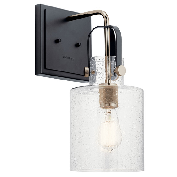 Sconces Single Glass by Kichler ( 12 | 52036PN Kitner ) 